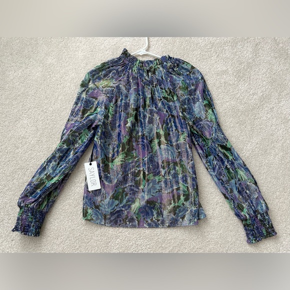SAYLOR Midnight Floral Top XS - Picture 4 of 5